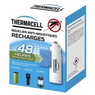 Recharge 48h : 4 cartouches de recharge butane + 12 plaquettes pour Thermacell