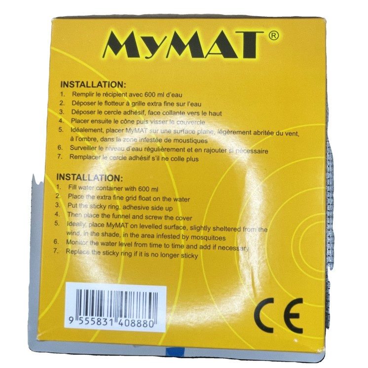 Piège pondoir pour moustiques MyMAT- solution écologique et efficace