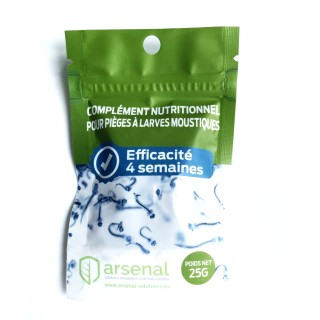 Complément nutritionnel pour pièges à larves moustiques