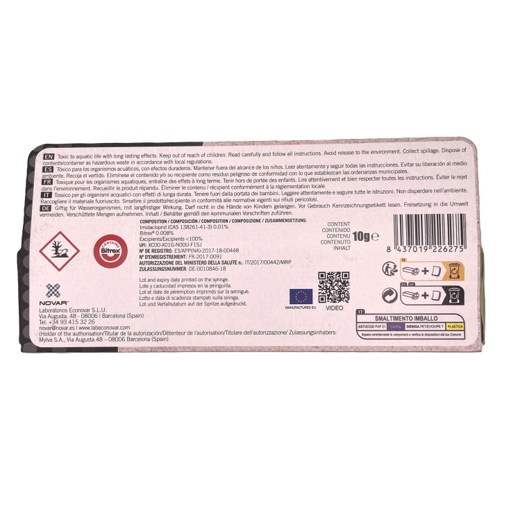 Gel fourmis insecticide - format seringue - efficacité professionnelle - 10g